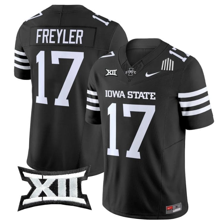 Beau Freyler Jersey #17 Iowa State Cyclones 2025 Limited Stitched Black