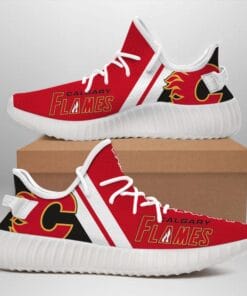 Calgary Flames 350v Yeezy Sneakers For Men Women Fans