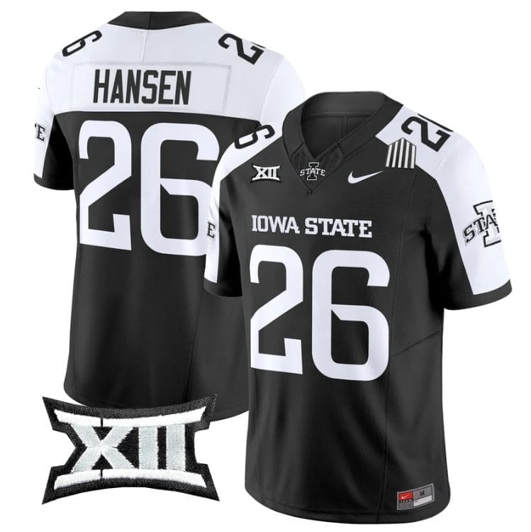 Carson Hansen Jersey #26 Iowa State Cyclones 2025 Limited Stitched Black Alter
