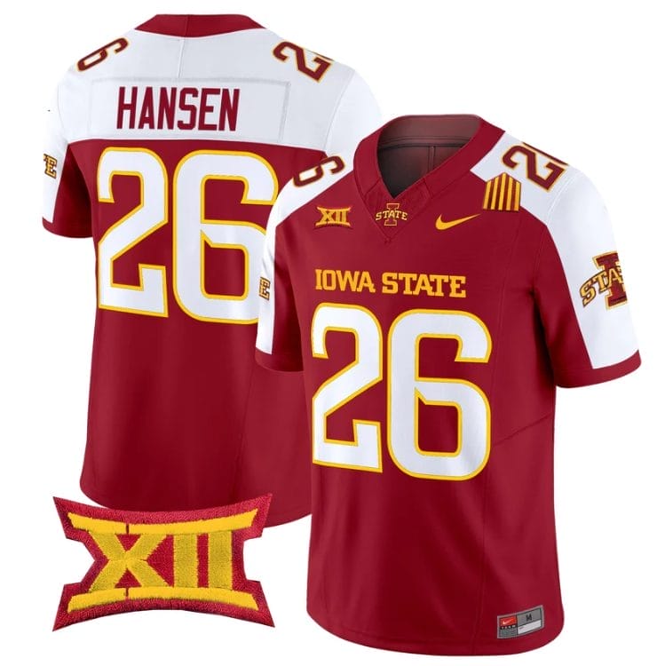 Carson Hansen Jersey #26 Iowa State Cyclones 2025 Limited Stitched Cardinal Alter