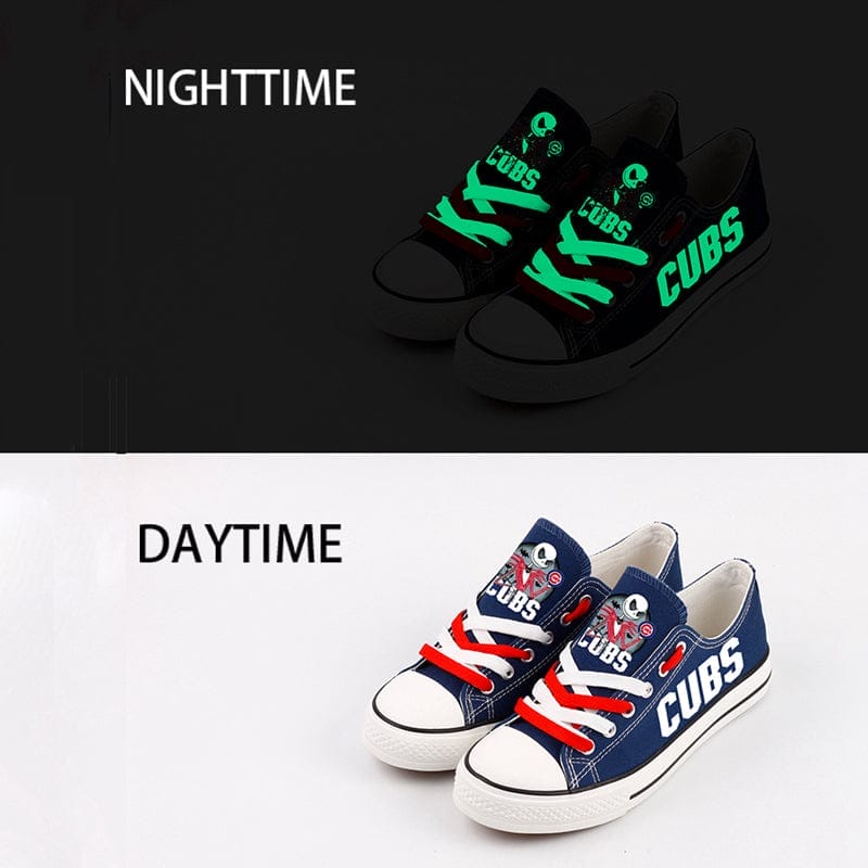 Chicago Cubs Limited Print Low Top Canvas Shoes Sport Sneakers For Men Women Fans - Image 2