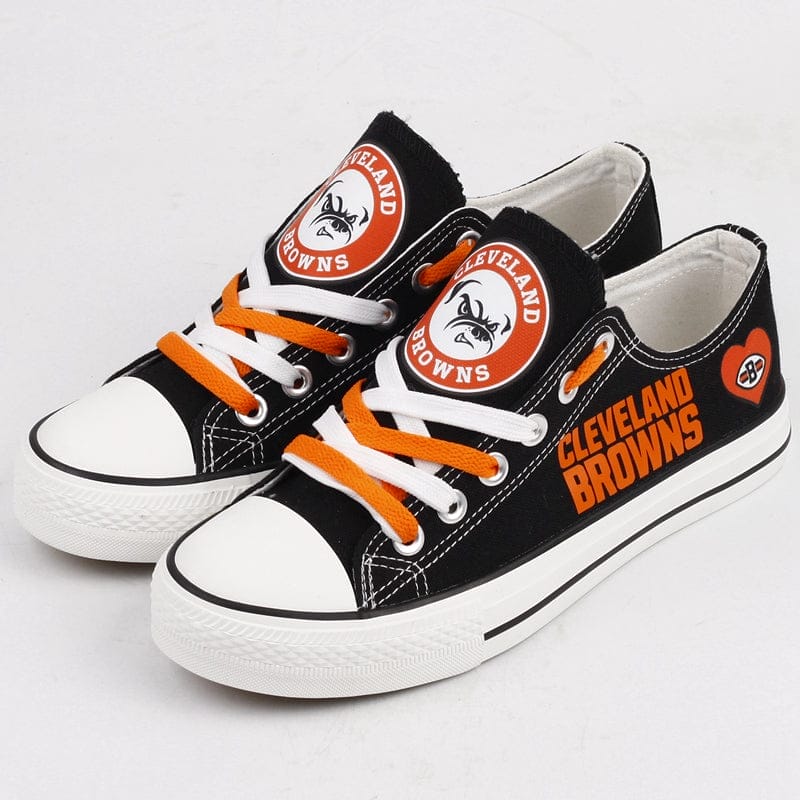 Cleveland Browns Low Top Canvas Sport Sneakers Shoes For Men Women Fans