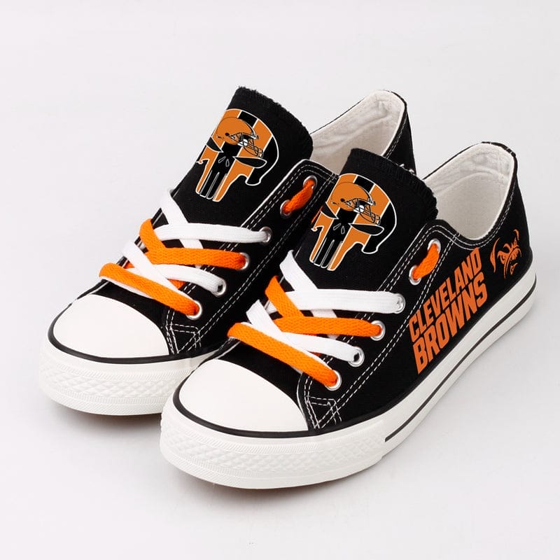 Cleveland Browns Low Top Canvas Sport Sneakers Shoes For Men Women Fans