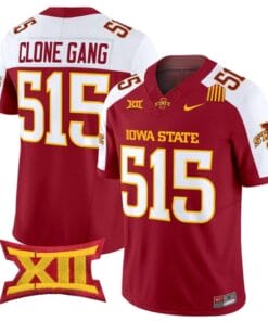 Clone Gang Jersey #515 Iowa State Cyclones 2025 Limited Stitched Cardinal Alter