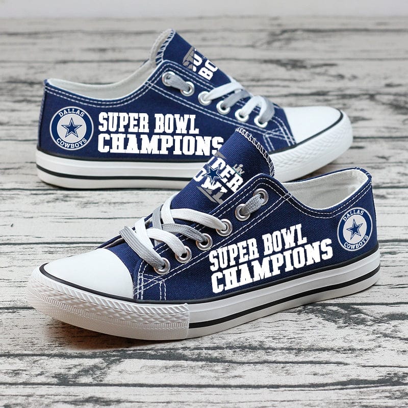 Dallas Cowboys Low Top Canvas Sport Sneakers Shoes For Men Women Fans - Image 2