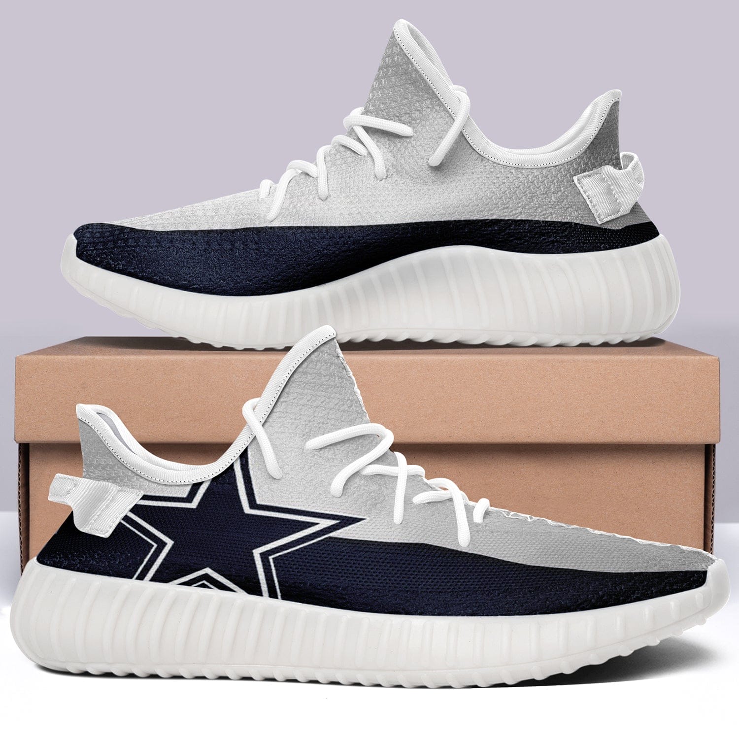 Dallas Cowboys NFL 350v Yeezy Sneakers For Men Women Fans - Image 4