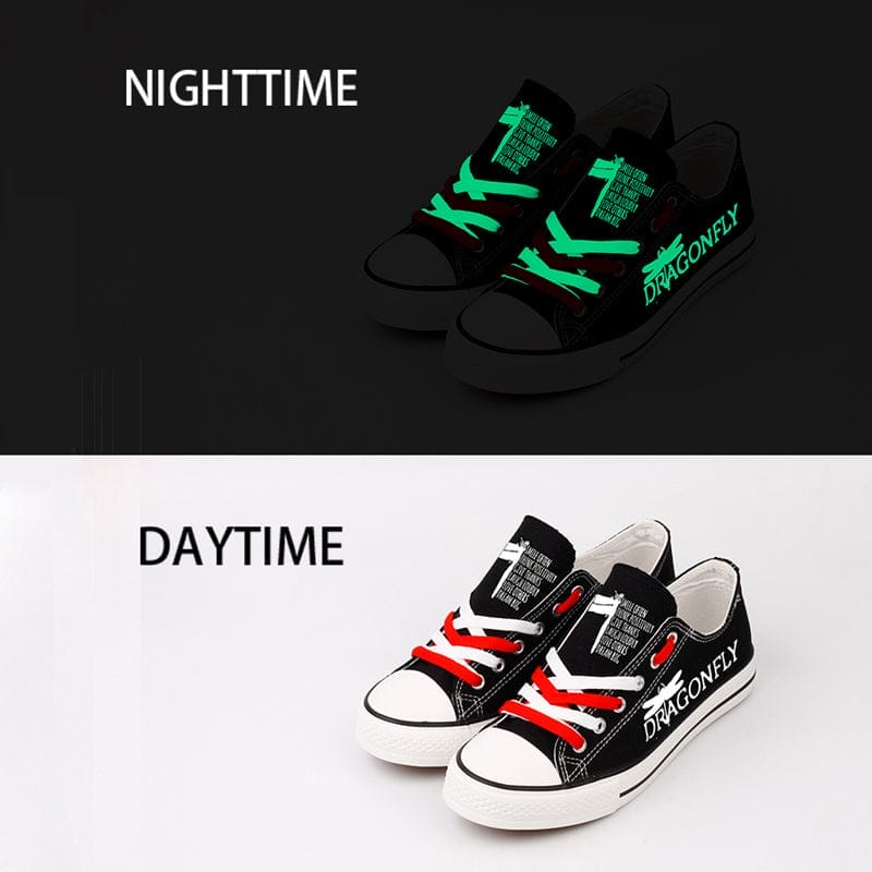Dragonfly Canvas Sneakers Shoes For Men Women Fans - Image 3