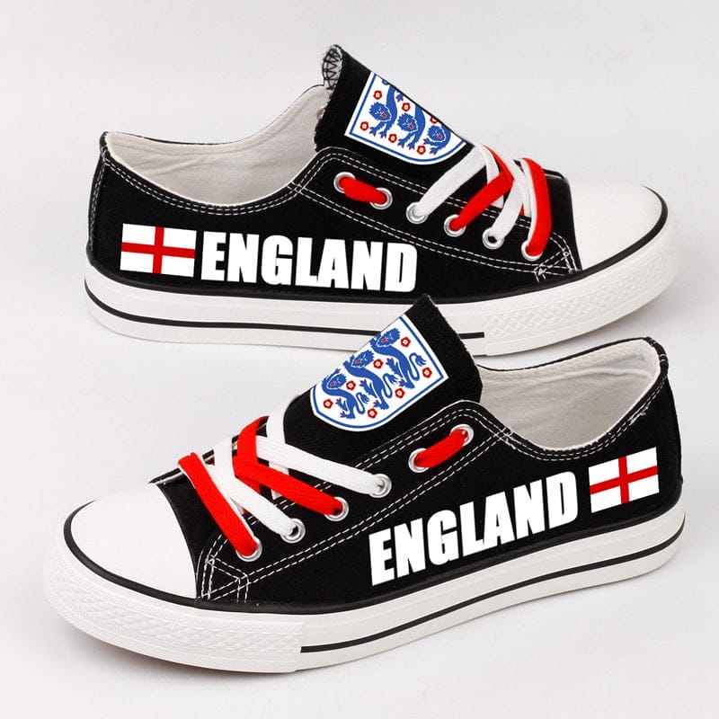 England Low Top Canvas Sport Sneakers Shoes For Men Women Fans