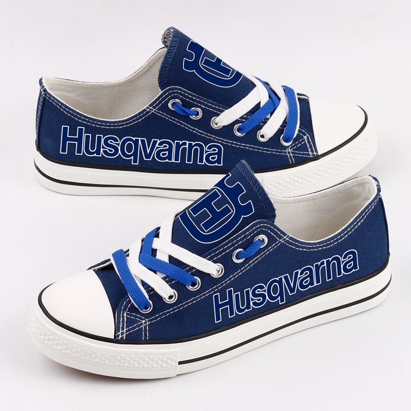 HUSQVARNA Canvas Sneakers Shoes For Men Women Fans - Image 2