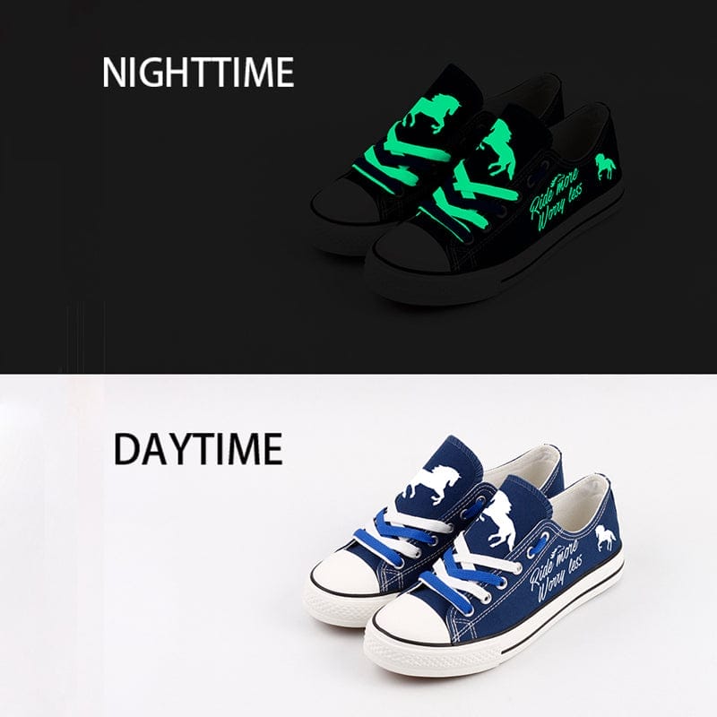 Horse Canvas Sneakers Shoes For Men Women Fans - Image 4