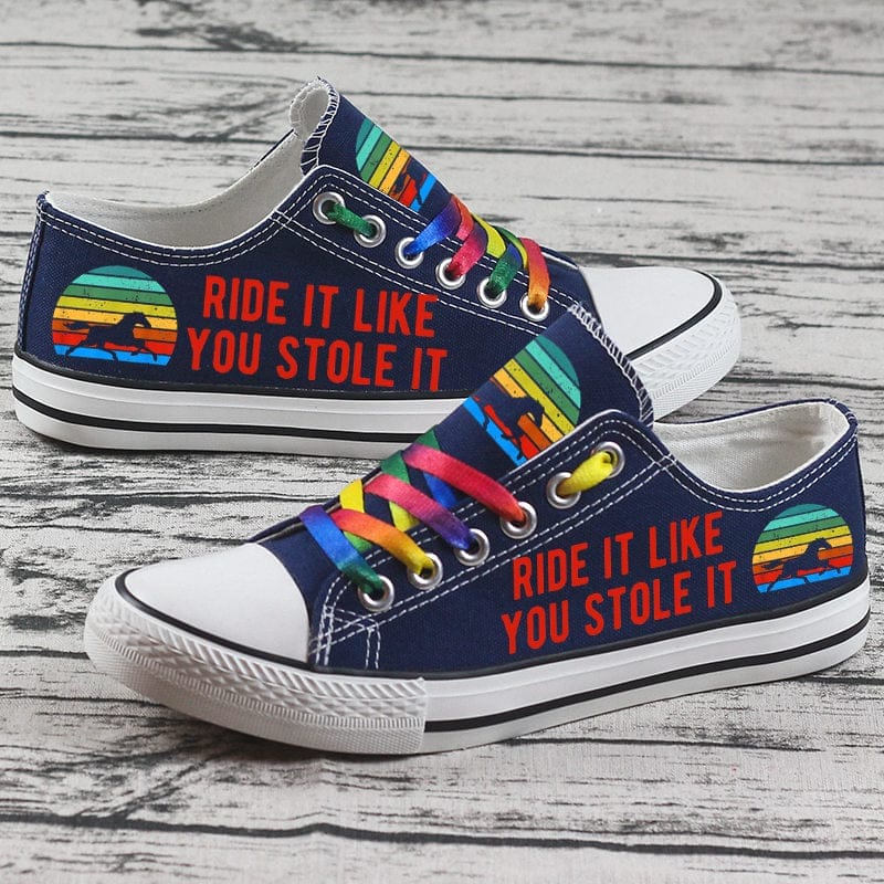 Horse Canvas Sneakers Shoes For Men Women Fans - Image 2