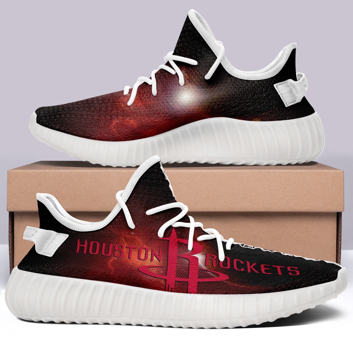 Houston Rockets NBA 350v Yeezy Sneakers For Men Women Fans - Image 3
