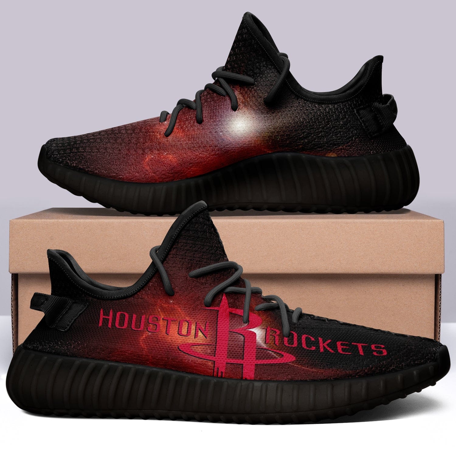Houston Rockets NBA 350v Yeezy Sneakers For Men Women Fans - Image 2