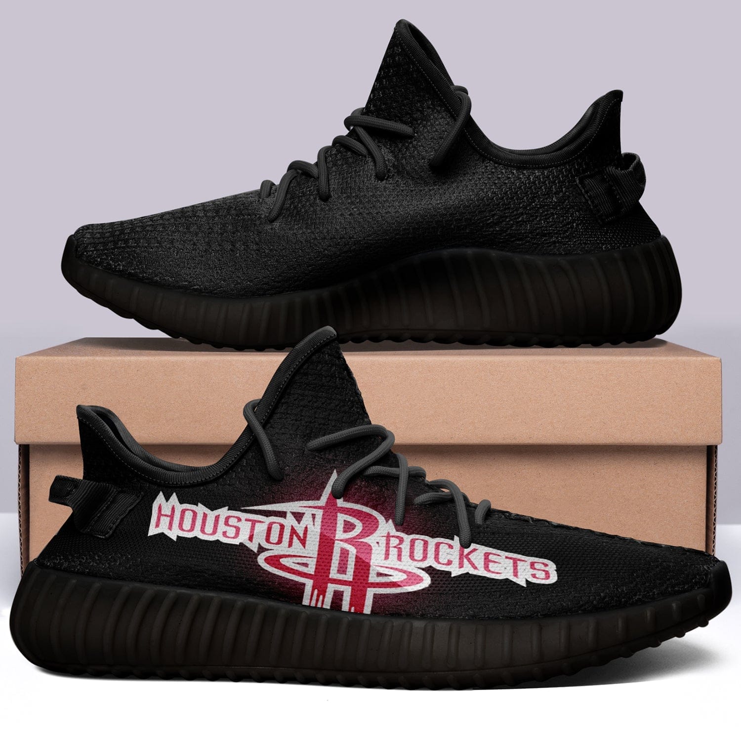 Houston Rockets NBA 350v Yeezy Sneakers For Men Women Fans - Image 4
