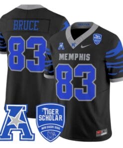 Isaac Bruce Jersey #83 Memphis Tigers 2025 Vapor Limited Stitched Black