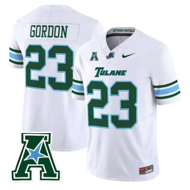 Javin Gordon Jersey #23 Tulane Green Wave 2025 Vapor Limited Stitched - Image 5
