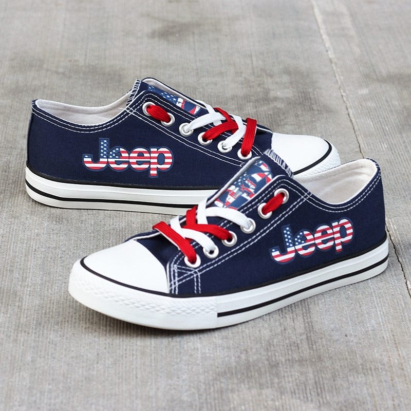 Jeep 2 Canvas Sneakers Shoes For Men Women Fans - Image 2