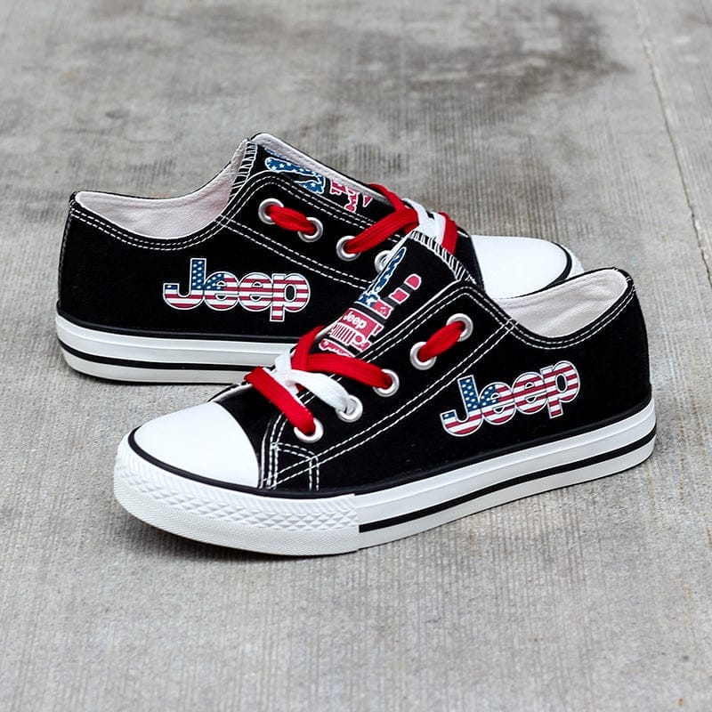 Jeep 2 Canvas Sneakers Shoes For Men Women Fans - Image 7