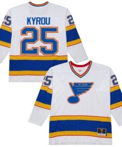 Jordan Kyrou Jersey #25 St. Louis Blues Throwback 1990-91 Power Play Stitched