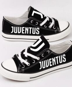 Juventus Low Top Canvas Sport Sneakers Shoes For Men Women Fans