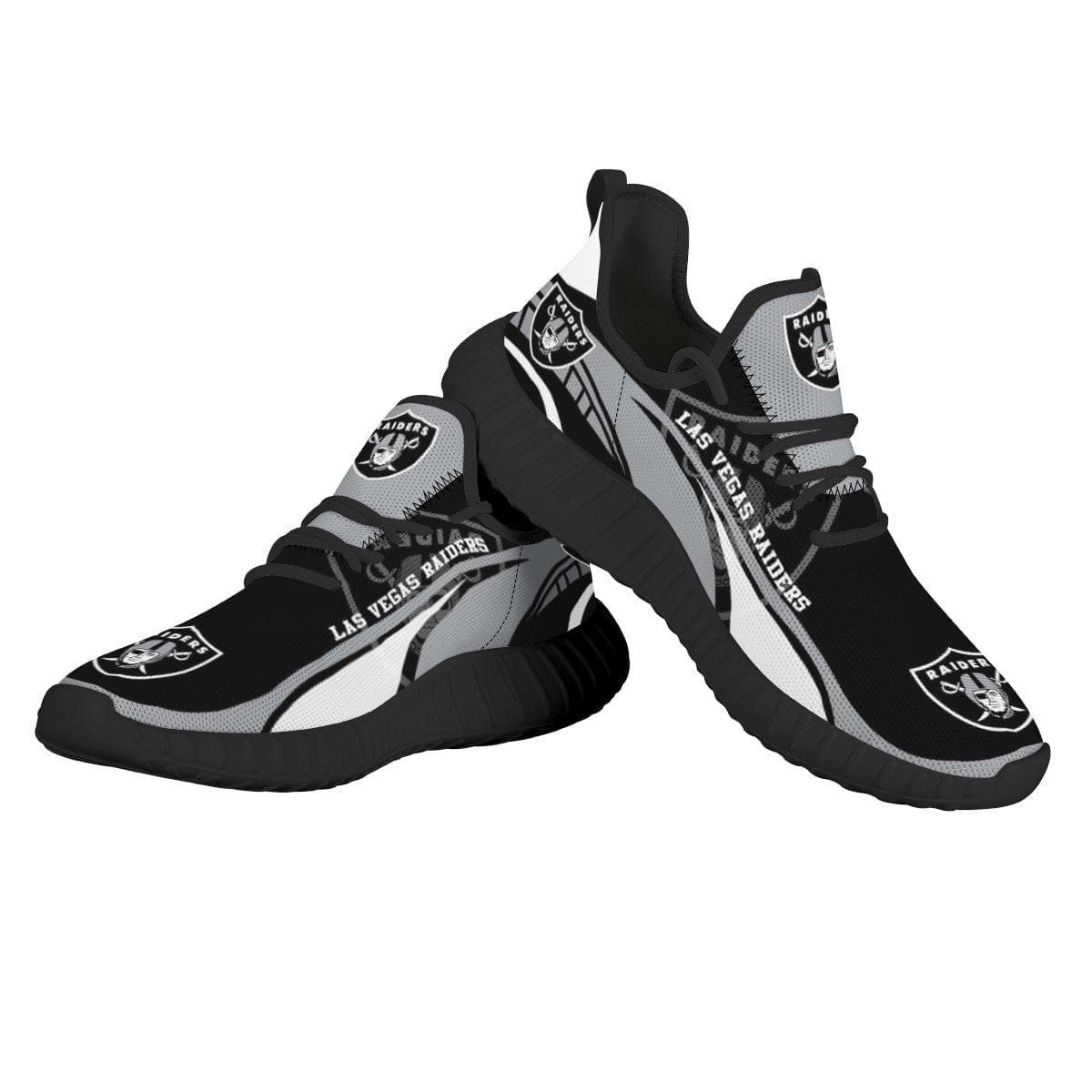 Las Vegas Raiders Sneaker Shoes NFL For Men Women Fans - Image 3