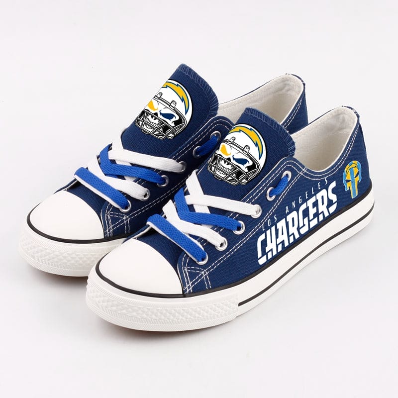 Los Angeles Chargers Low Top Canvas Sport Sneakers Shoes For Men Women Fans - Image 4