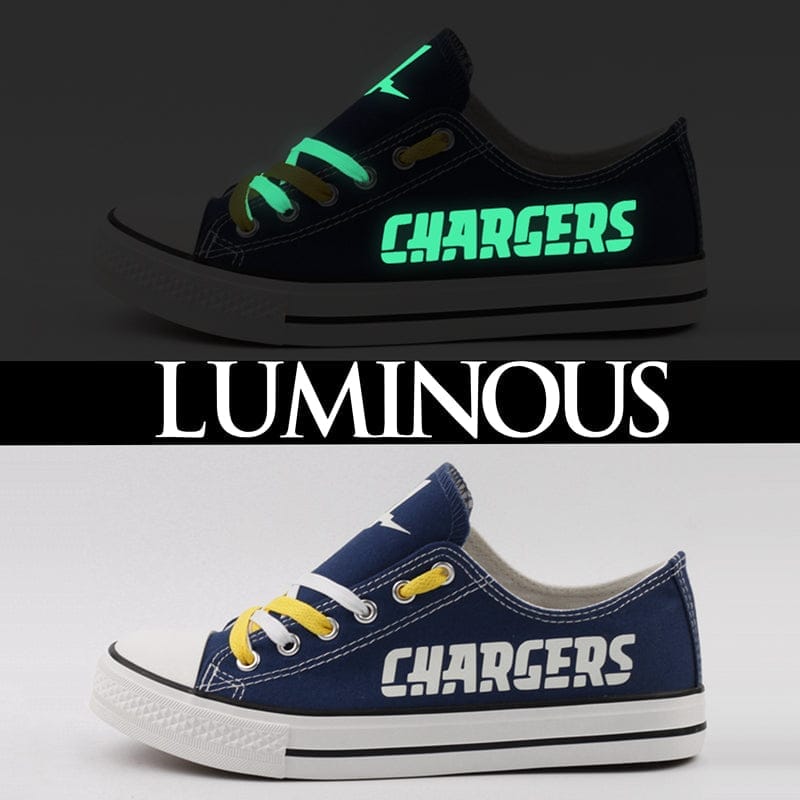 Los Angeles Chargers Low Top Canvas Sport Sneakers Shoes For Men Women Fans - Image 3
