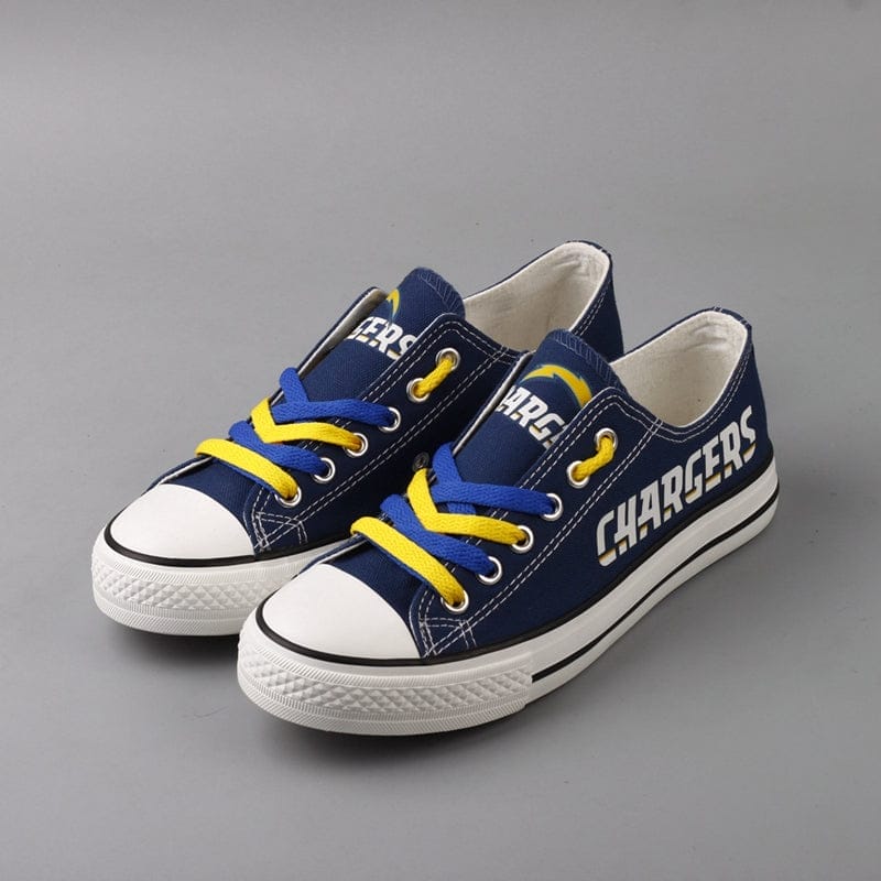 Los Angeles Chargers Low Top Canvas Sport Sneakers Shoes For Men Women Fans - Image 2
