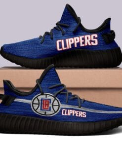 Alternative view of Los Angeles Clippers V6 NBA 350v Yeezy Sneakers For Men Women Fans