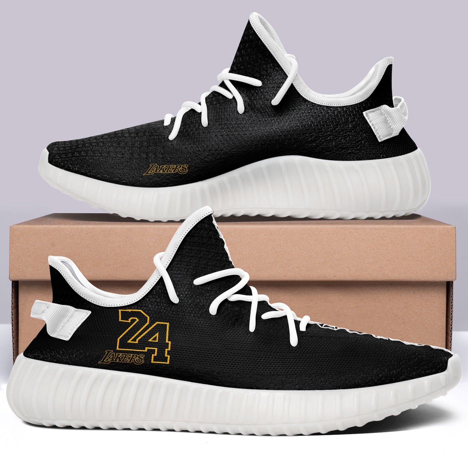 Los Angeles Lakers NBA 350v Yeezy Sneakers For Men Women Fans - Image 7