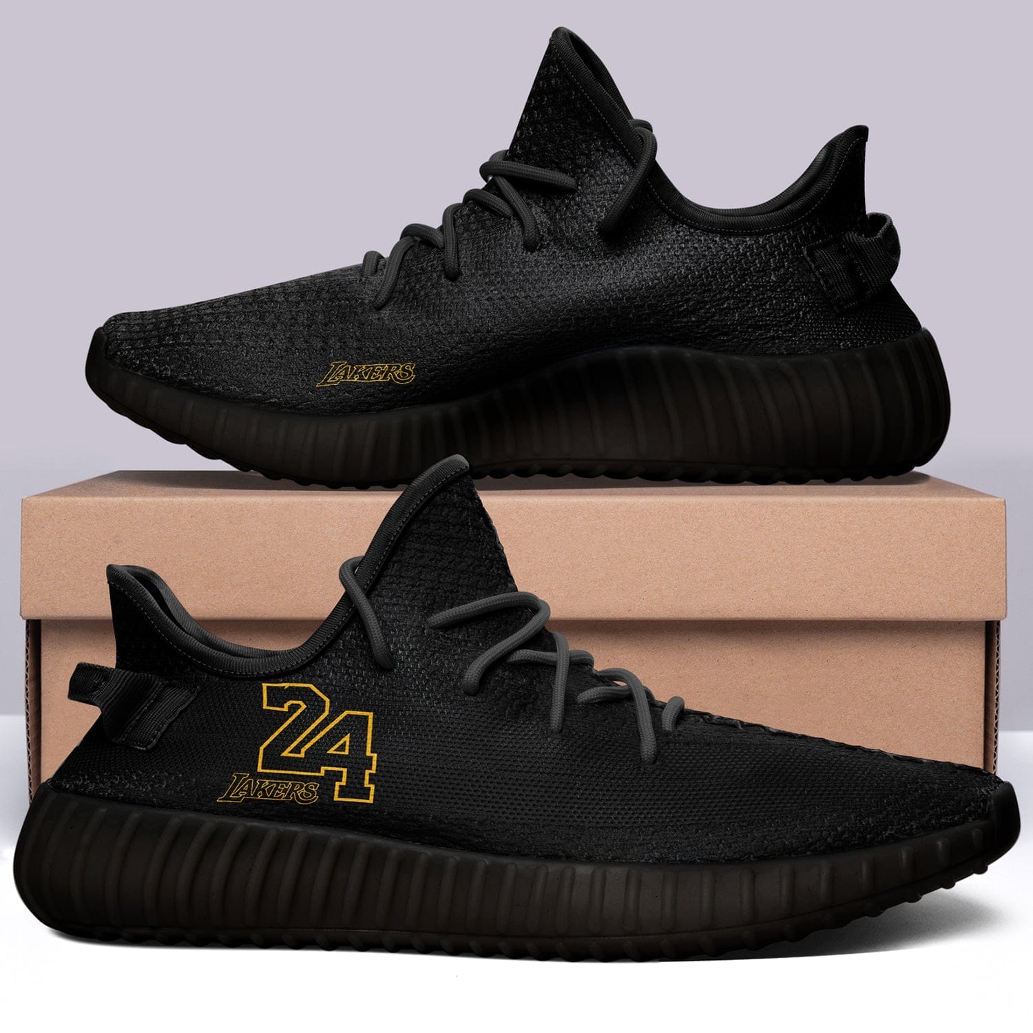 Los Angeles Lakers NBA 350v Yeezy Sneakers For Men Women Fans - Image 6