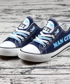 MCFC Low Top Canvas Sport Sneakers Shoes For Men Women Fans