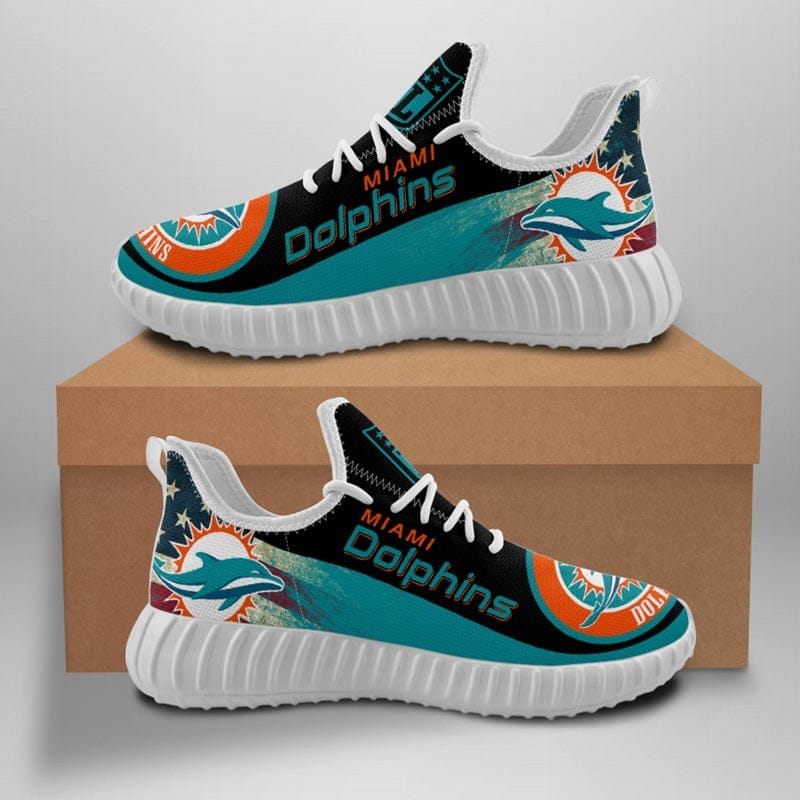 Miami Dolphins Sneaker Shoes NFL For Men Women Fans - Image 3