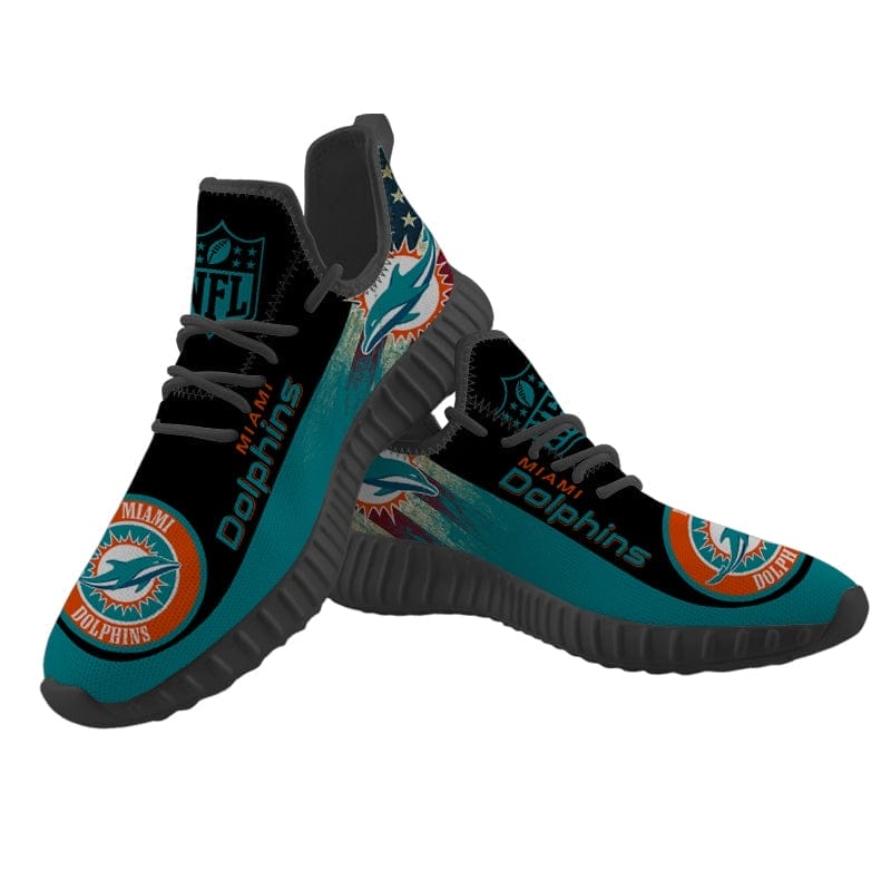 Miami Dolphins Sneaker Shoes NFL For Men Women Fans - Image 4
