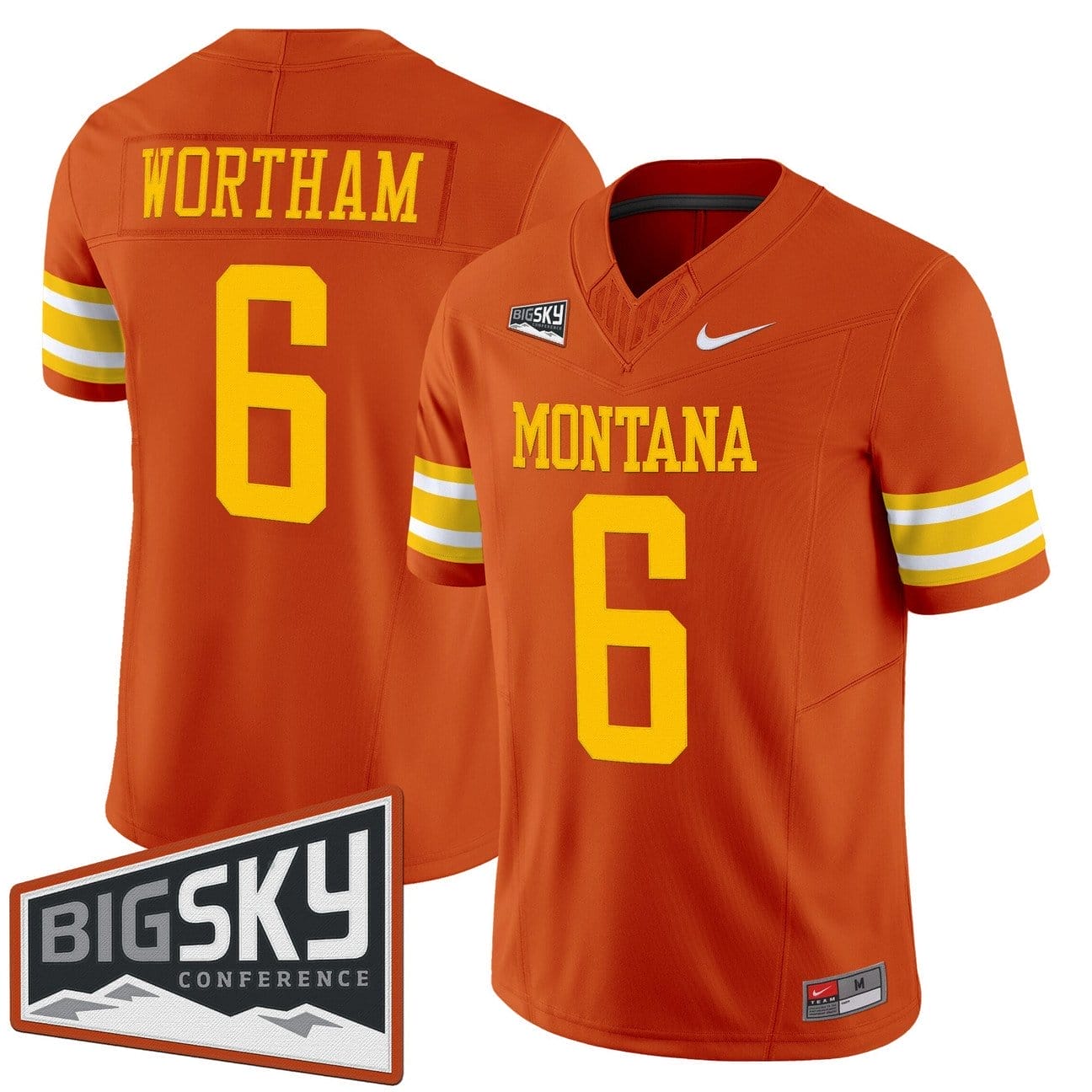Michael Wortham Jersey #6 Montana Grizzlies 1995 Throwback Vapor Limited Stitched - Image 2