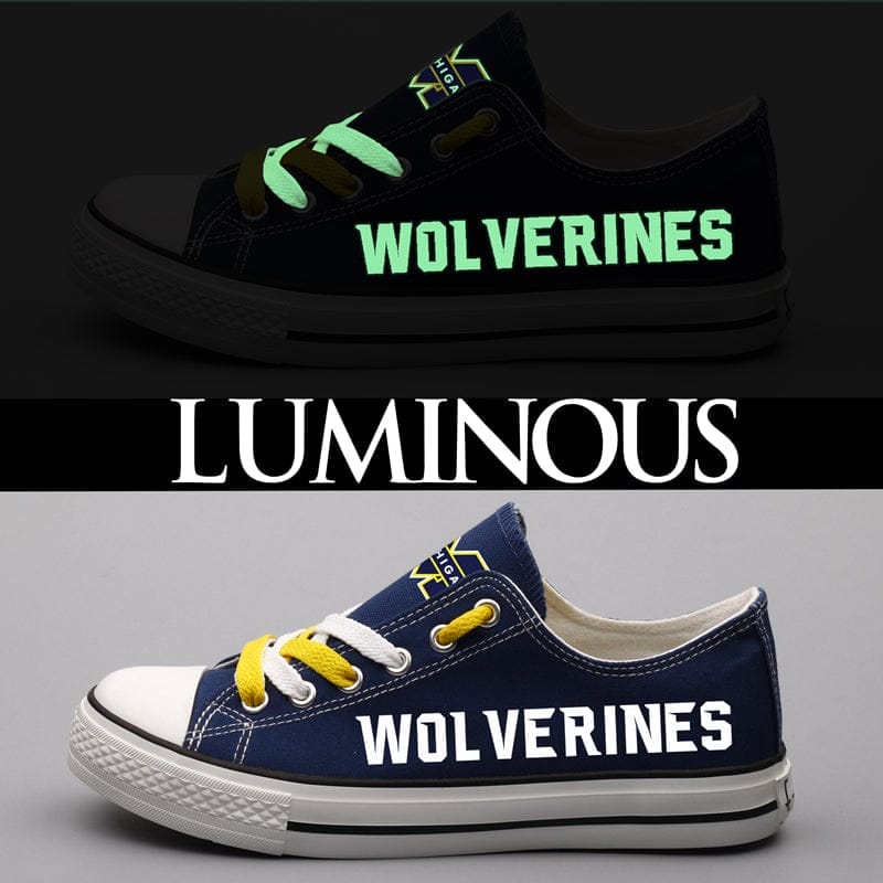 Michigan Wolverines Sport Sneakers Shoes For Men Women Fans - Image 2