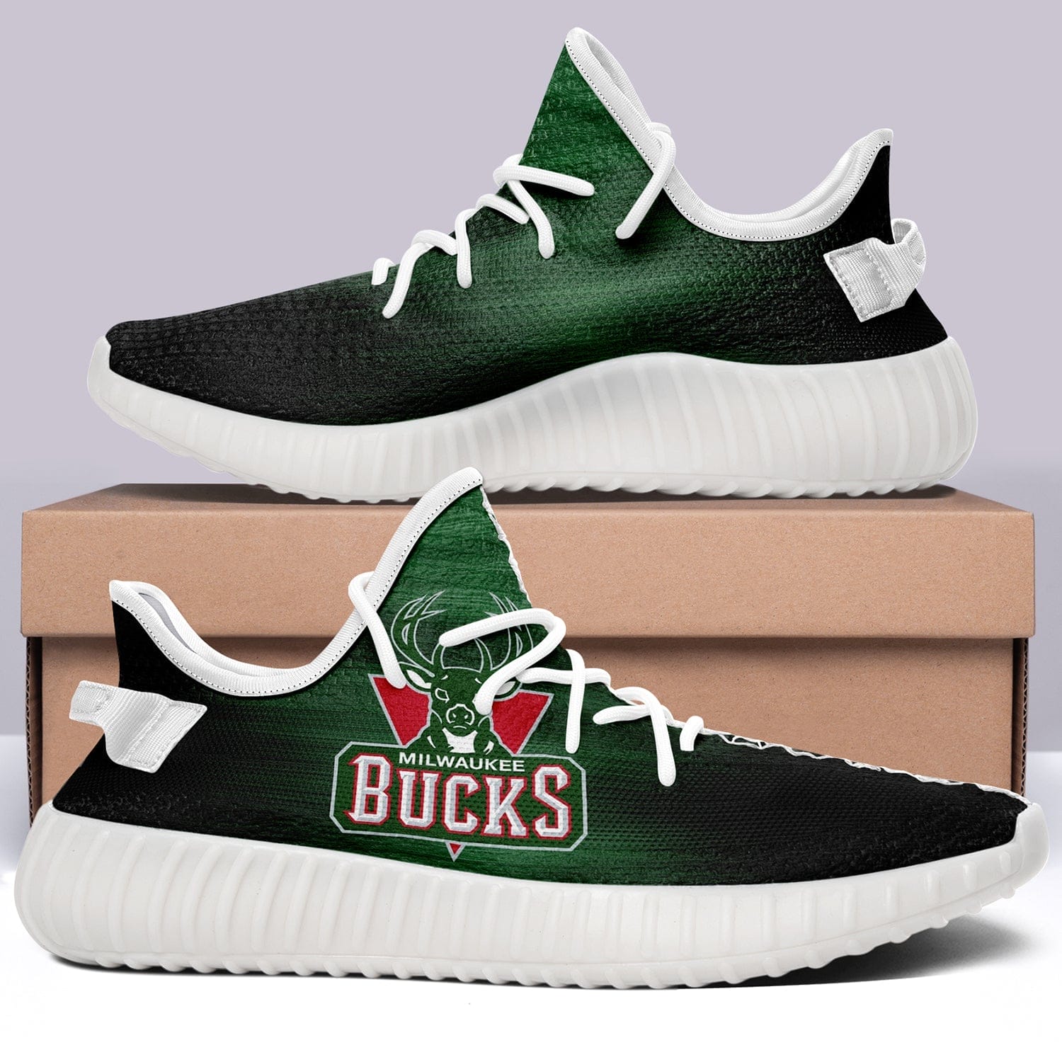 Milwaukee Bucks NBA 350v Yeezy Sneakers For Men Women Fans - Image 5