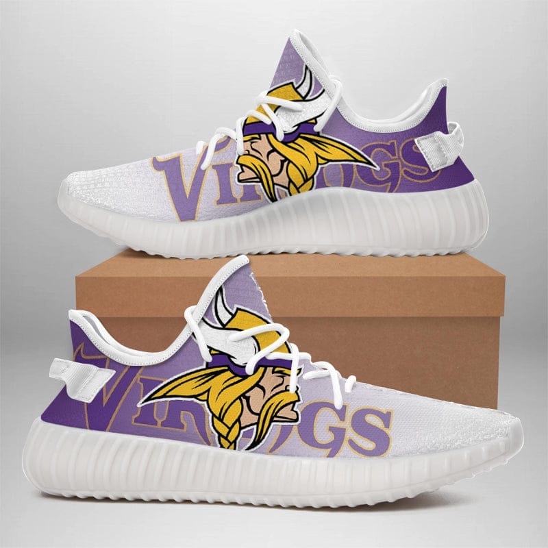 Minnesota Vikings NFL 350v Yeezy Sneakers For Men Women Fans - Image 2