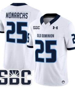 Monarchs Jersey #25 Old Dominion Monarchs 2025 Vapor Limited Stitched White