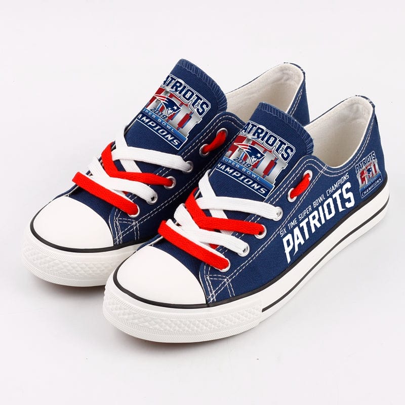 New England Patriots Low Top Canvas Sport Sneakers Shoes For Men Women Fans - Image 11