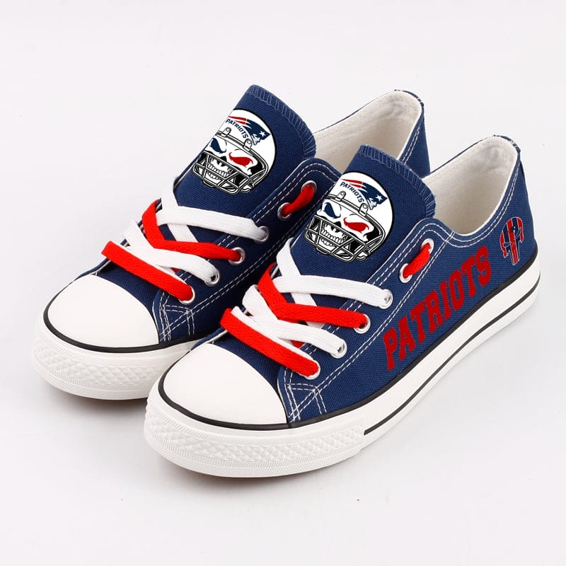 New England Patriots Low Top Canvas Sport Sneakers Shoes For Men Women Fans - Image 4