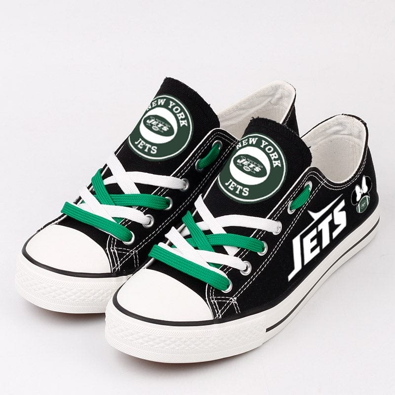 New York Jets Low Top Canvas Sport Sneakers Shoes For Men Women Fans