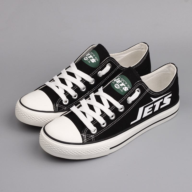 New York Jets Low Top Canvas Sport Sneakers Shoes For Men Women Fans - Image 3