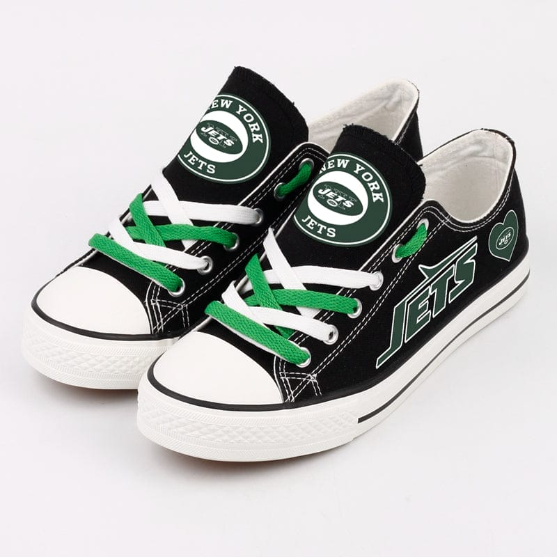New York Jets Low Top Canvas Sport Sneakers Shoes For Men Women Fans - Image 4
