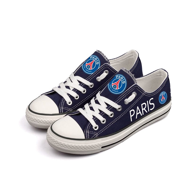 Paris Saint-Germain F.C. Low Top Canvas Sport Sneakers Shoes For Men Women Fans