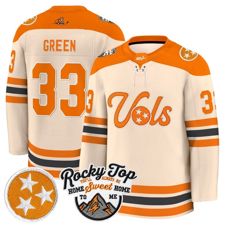 Patrick Green Jersey #33 Tennessee Volunteers 2025-26 Hockey Premium Stitched - Image 4