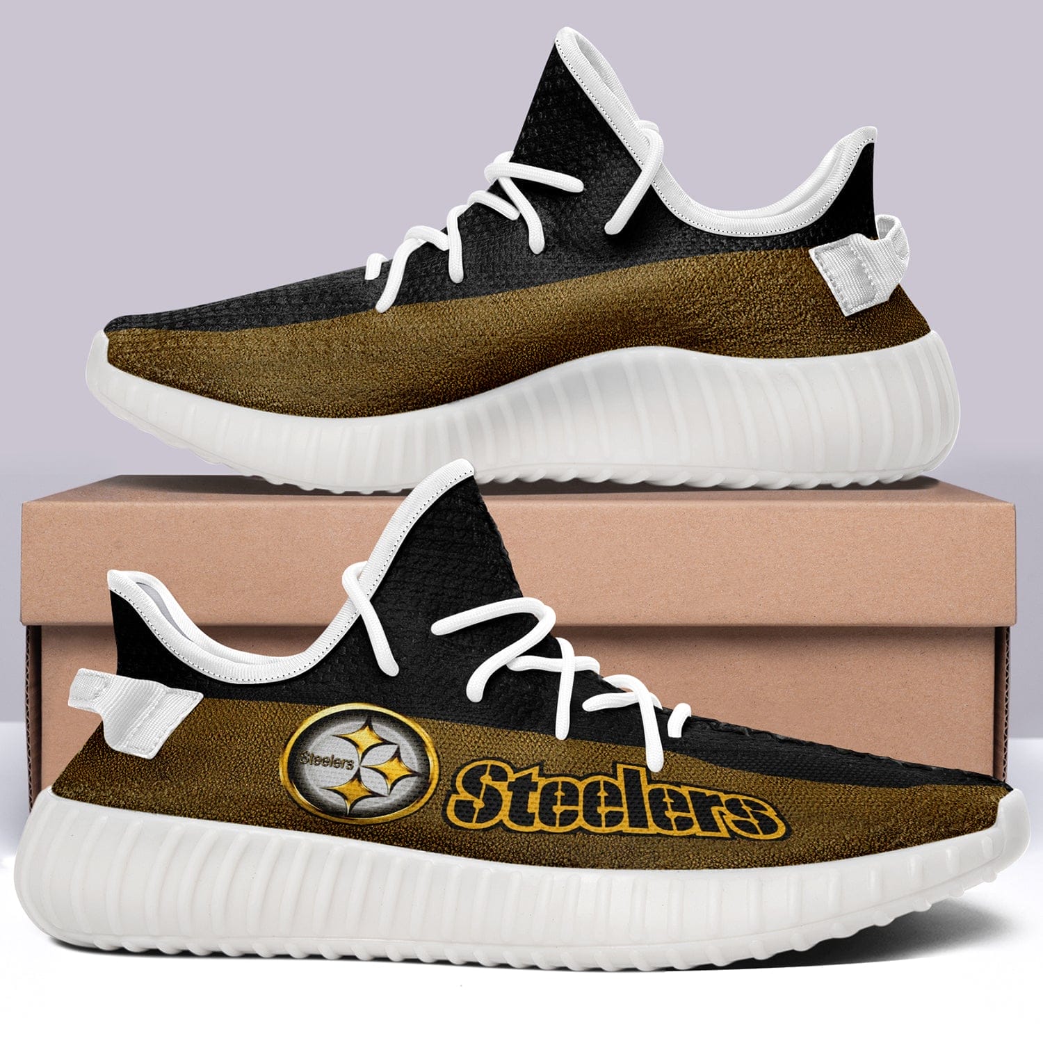 Pittsburgh Steelers NFL 350v Yeezy Sneakers For Men Women Fans - Image 3