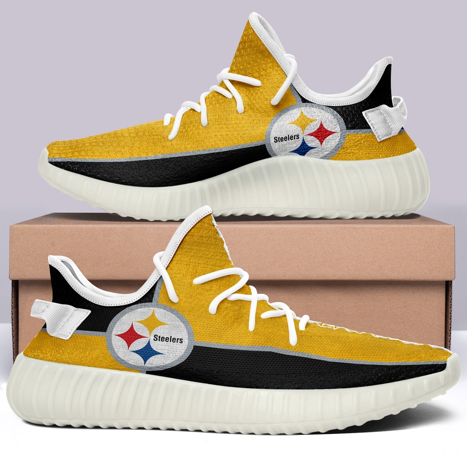 Pittsburgh Steelers NFL 350v Yeezy Sneakers For Men Women Fans - Image 6