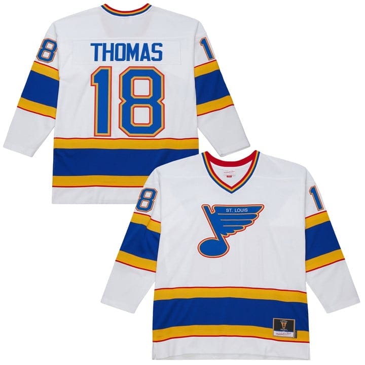 Robert Thomas Jersey #18 St. Louis Blues Throwback 1990-91 Power Play Stitched