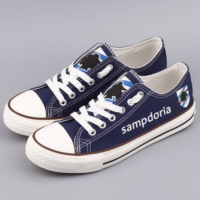 Sampdoria Low Top Canvas Sport Sneakers Shoes For Men Women Fans